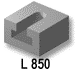 L 850 Geschlossene T-Nut